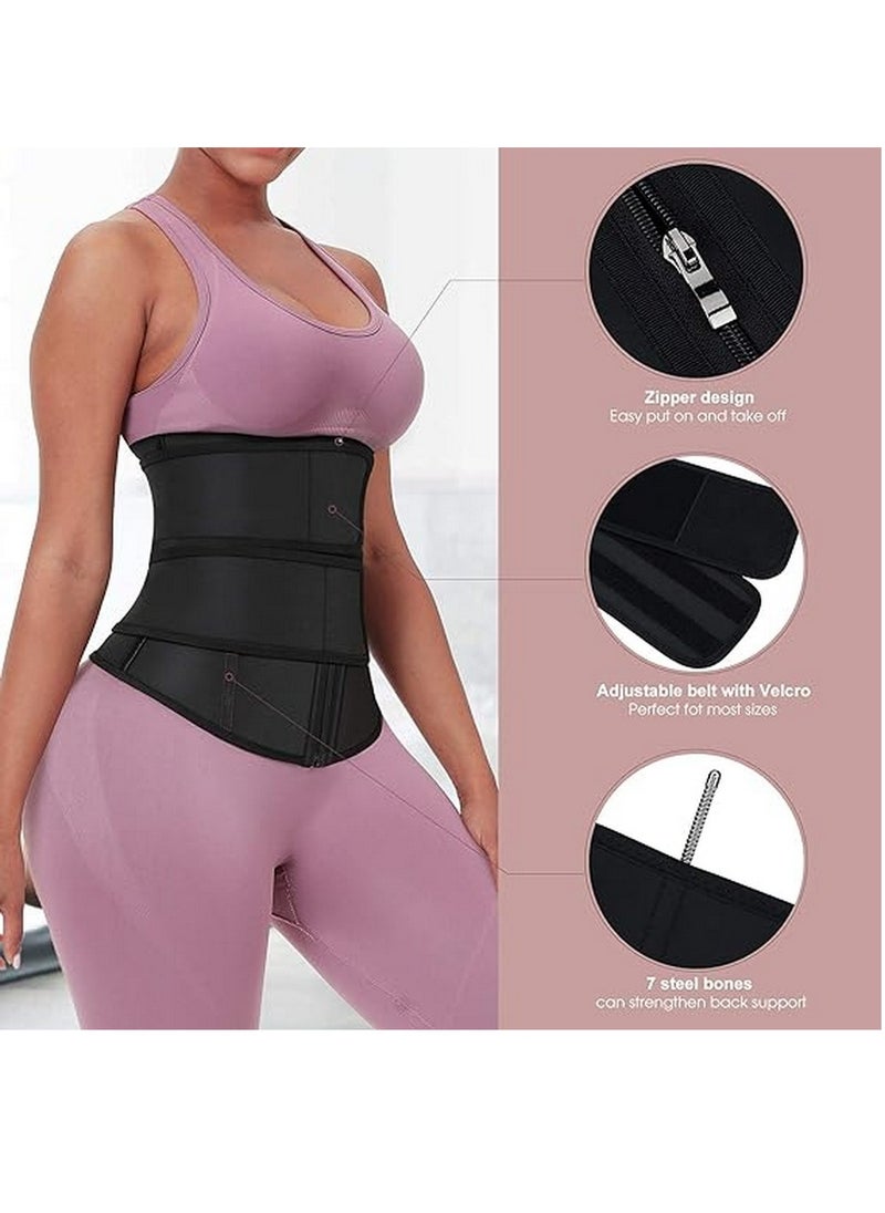 RATSAW Waist Trainer for Women Waist Trimmer Belt with Tummy Sauna Bandage Wrap Adjustable Slimming Belt Belly Body Shaper Compression Wrap for Workout  - Image 5