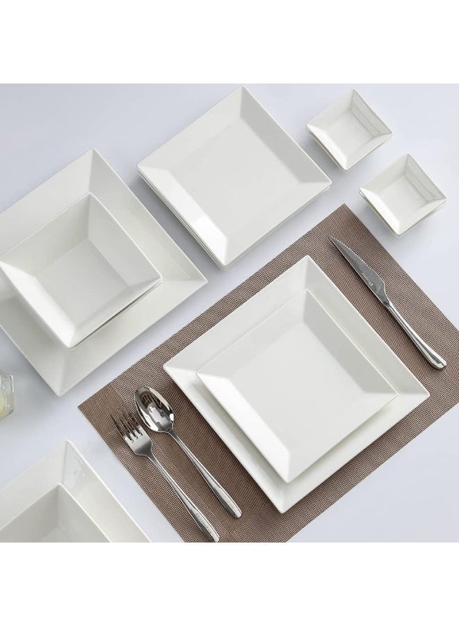 Porlien 16Piece Classic Square Dinnerware Set for 4 - Image 4