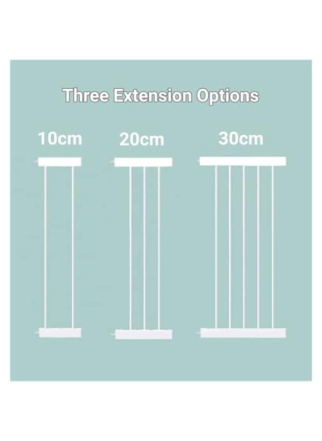 Gonice Auto Close Safety Baby Gate, Extra Wide Child Gate with 20 cm Extension Kit Maximum Suitable For 104 cm, Baby Gates for Stairs & Doorways, Easy Install (Safety Railing + 20cm Extension Kit)  - Image 5