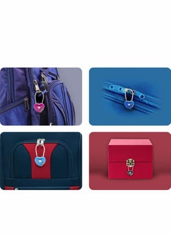 Excefore Luggage Locks 3 Digit Combination Number Password Heart Shape Padlocks for Outdoor Travel Suitcase Baggage Backpacks School Gym Lockers Computer Bags Filing Cabinets Toolbox (3 Pieces)  - Image 3