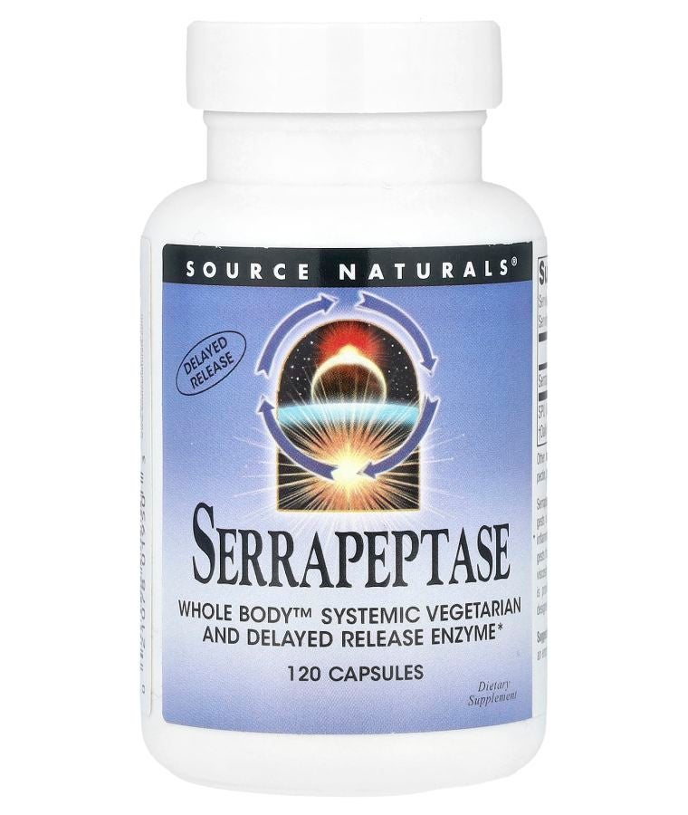 Serrapeptase 120 Capsules (60000 SPU Per Capsule)