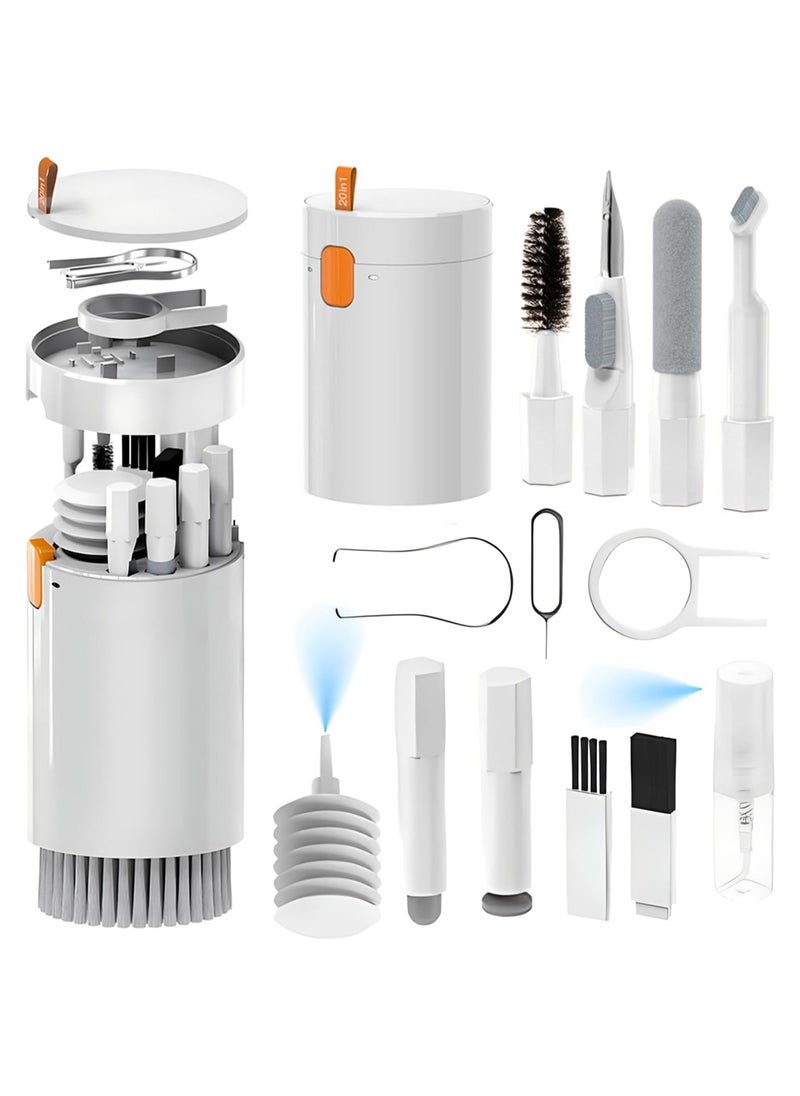 N3 20 in 1 Multifunctional Cleaner Kit for Electronic Devices Keyboard Cleaning Brush Headphones Cleaner Kit for AirPods Multi-Tool for Cleaning Laptop Keyboard Earbuds Camera Cellphones  - Image 4