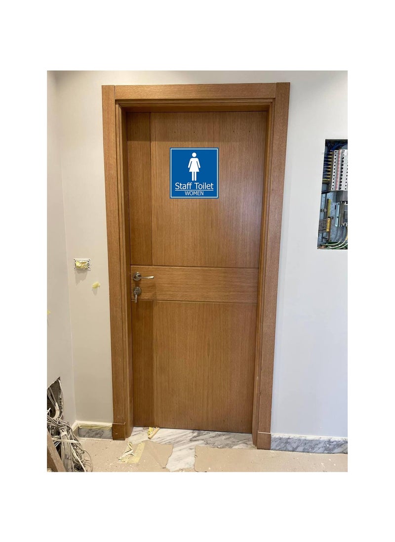 Generic Guidance Sign Vinyl Sticker For Bathroom Doors for Womens Bathroom  - Image 3