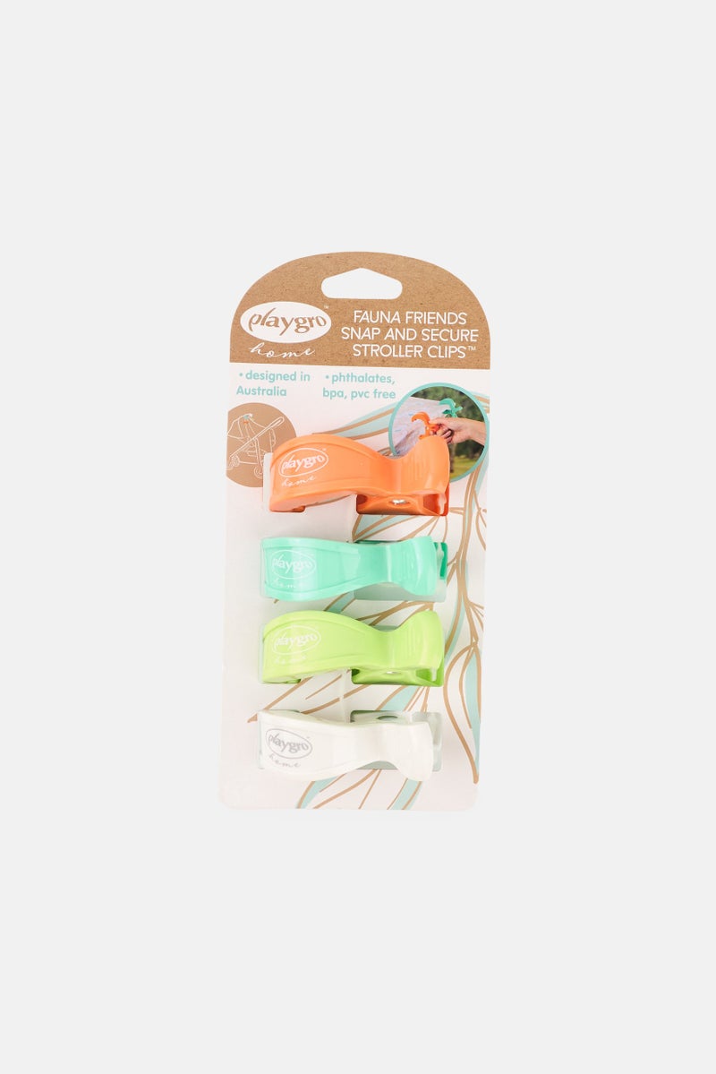 playgro Fauna Friends Snap And Secure Stroller Clips - Image 1