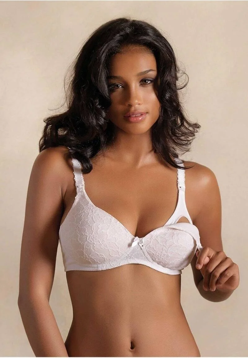 يني انجي New Pearl New Pearl Women's Lace Nursing Bra