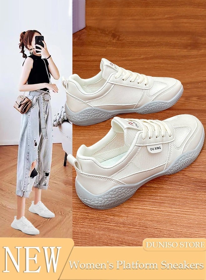 DUNISO Women's Walking Shoes Sneakers Lightweight Comfort Tennis Shoes Mesh Breathable Lightweight Non Slip Casual Work Shoes for Indoor Outdoor Travel Work - Image 1