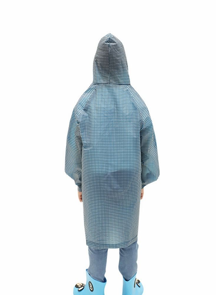 SYOSI Kids Rain Jacket Lightweight Waterproof Hooded Raincoat Ponchos for Kids Reusable Girls Boys Waterproof Rain Ponchos for 6-12 Years Old Camping Rain Coats - Image 5
