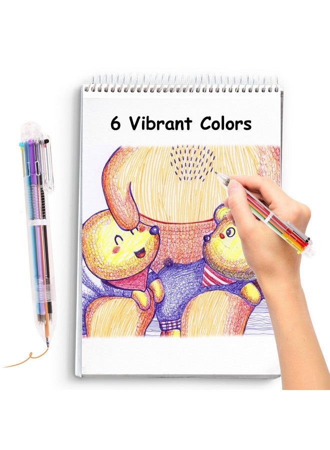 DAIKOYE Ballpoint Pens 24 Pcs 0.5Mm 6-In-1 Multicolor Ballpoint Pens School Supplies Birthday Party Favors Gifts For Kids Students - Image 5
