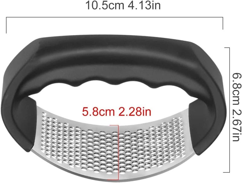 Shreedah Shreedah Stainless Steel Kitchen Garlic Presser Garlic Crusher Stainless Steel Garlic Chopper Pack of 1  - Image 2