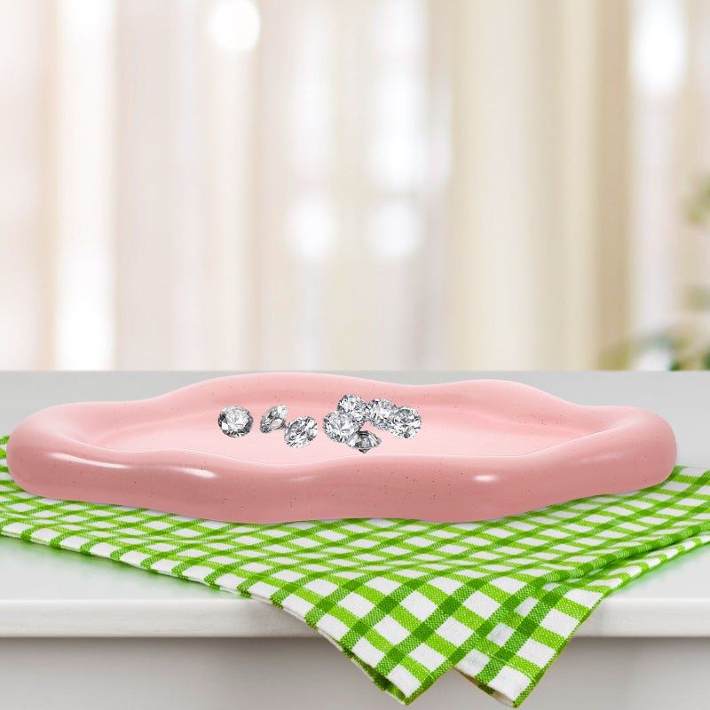 💍 صينية لحفظ المجوهرات من السيراميك المتين ملحق لغرفة النوم - Image 4