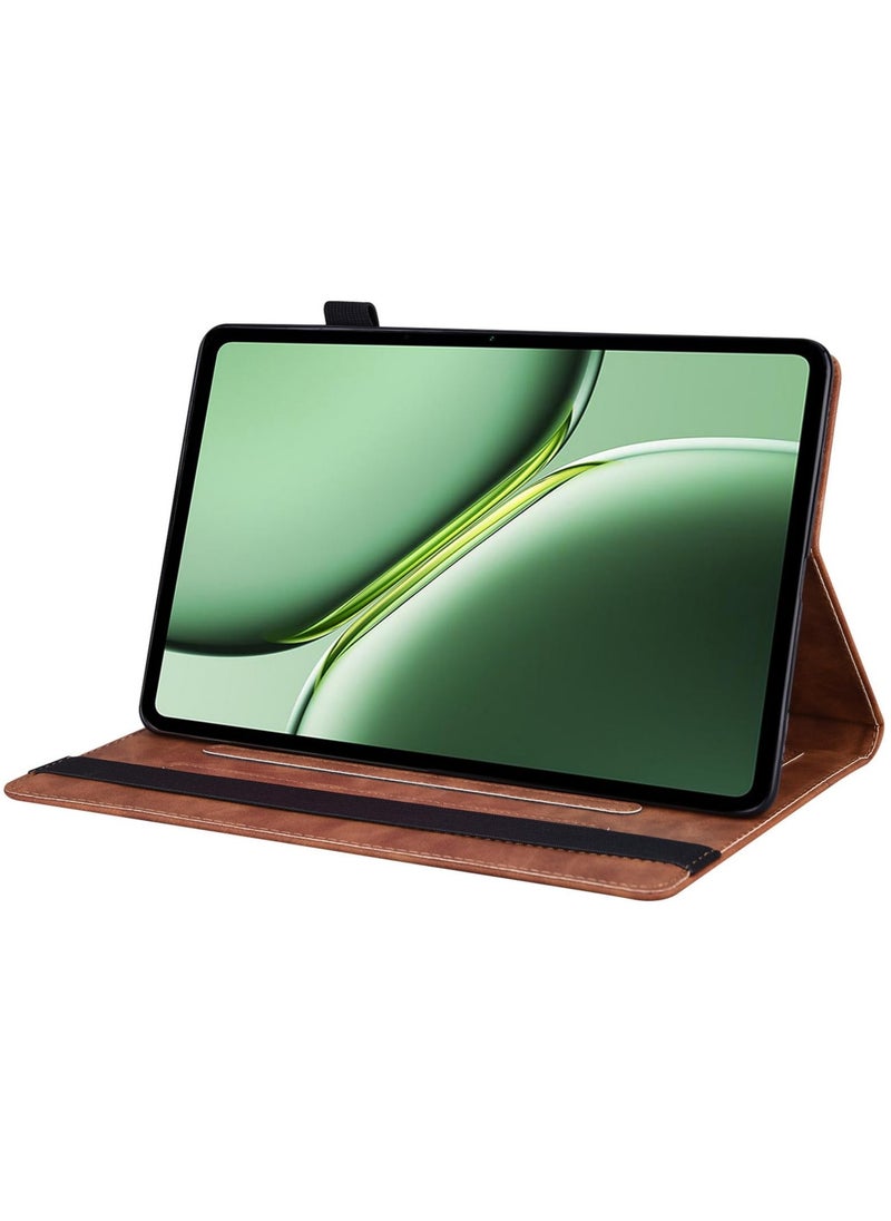 Generic - Case for OnePlus Pad 2 Case OnePlus Pad Pro Case with Stand Function OnePlus Pad Pro 12.1/OnePlus Pad 2 Tablet case with Card Holder (Brown) - Image 1