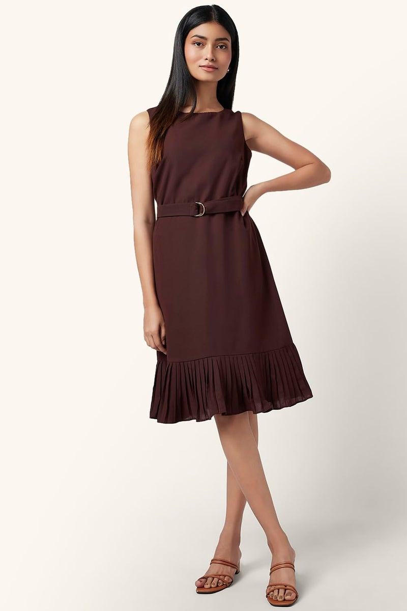 Annabelle Women's Annabelle Brown Dress Regular Fit,Brown,L - Image 2