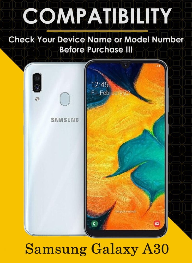 AINA 3 Pieces Tempered Glass Screen Protector 5D Designed For Samsung Galaxy A30 Full Glue Edge to Edge Full Screen Coverage And Bubble Free - Image 3