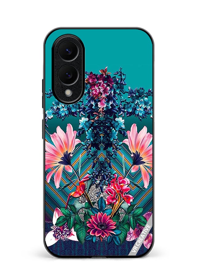VR CREATIVE Protective Case Cover For Samsung Galaxy S25 Edge Flower Design Multicolour