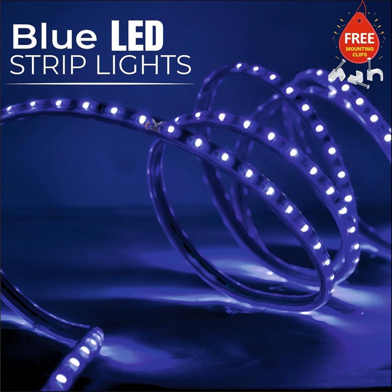 Errol Led Strip Lights led Rope Light Water Proof Strip Lights for Room led Strip Light for Ceiling Decorative Home Decor Lights Diwali Light 50 Meter Blue - Image 2
