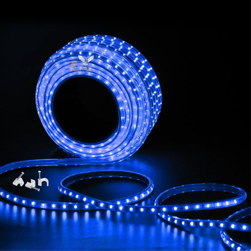 Errol Led Strip Lights led Rope Light Water Proof Strip Lights for Room led Strip Light for Ceiling Decorative Home Decor Lights Diwali Light 50 Meter Blue - Image 1