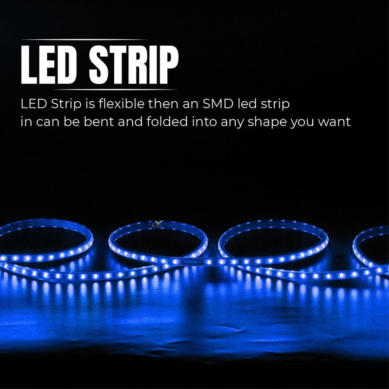 Errol Led Strip Lights led Rope Light Water Proof Strip Lights for Room led Strip Light for Ceiling Decorative Home Decor Lights Diwali Light 50 Meter Blue - Image 4