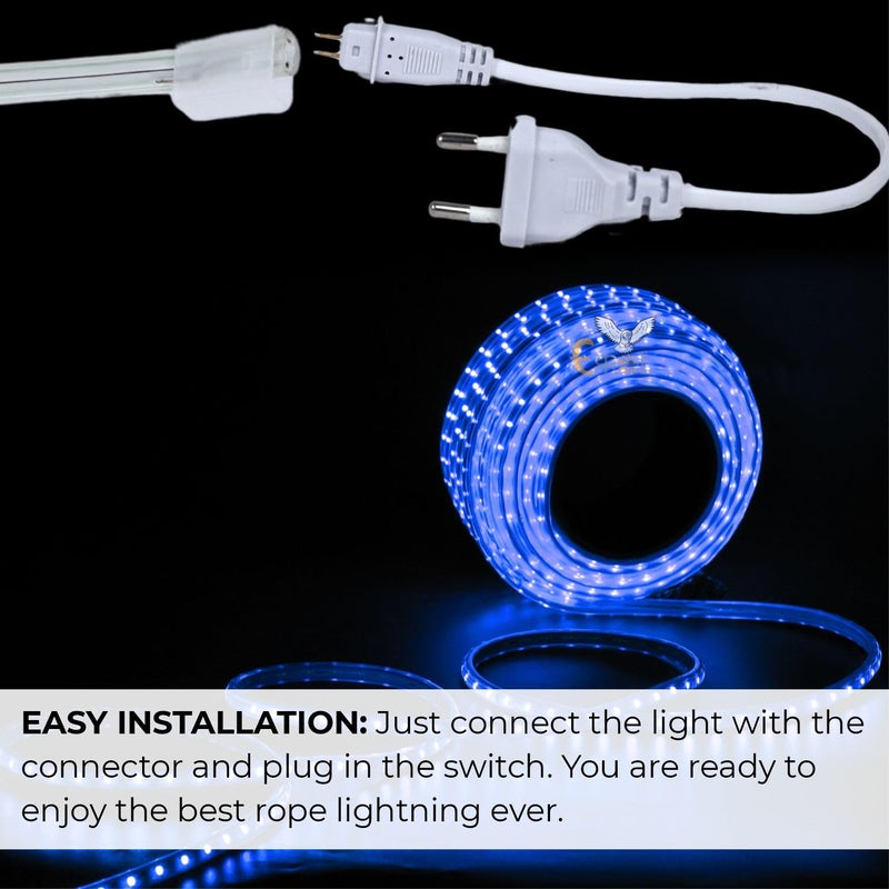 Errol Led Strip Lights led Rope Light Water Proof Strip Lights for Room led Strip Light for Ceiling Decorative Home Decor Lights Diwali Light 50 Meter Blue - Image 5