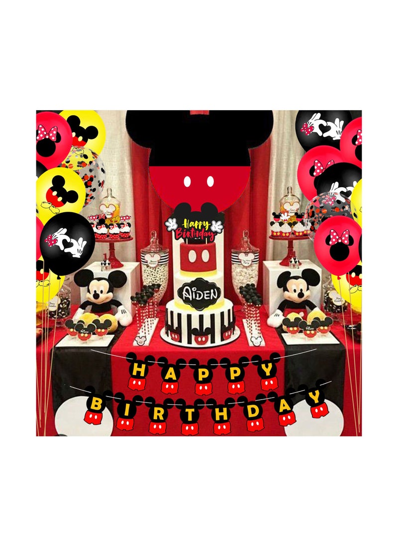 LA FIESTA - 26 Piece Mickey Mouse Birthday Decoration Set - Image 1
