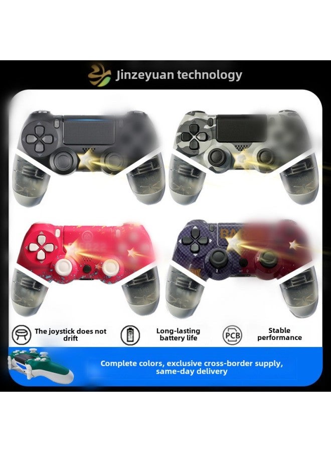 Source Wireless Bluetooth PS4 Handle Six Axis Ps Game Handle Dual Shock P4 Controller Pro Handle-Product Color:Silver---universal  - Image 1