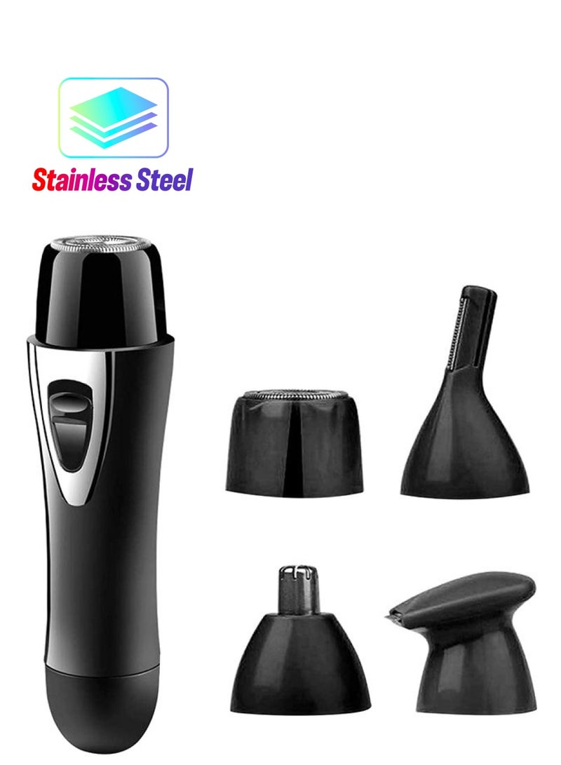 نيبمينينت مجموعة إزالة شعر الوجه الكهربائية بدون ألم 4 في 1 أسود