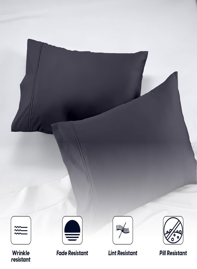SGI Bedding 1000 TC Egyptian Cotton King Size Pillowcase - Dark Grey, 20X40 Inch - Image 5