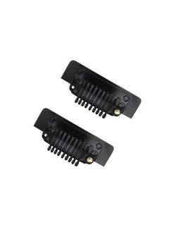 Full Shine Black Stickable Clips For Fish Wire Hair Extensions With 2 Invisible Fishing Line Elastic Wire 20Cm And 25Cm Removable Clips  - Image 3