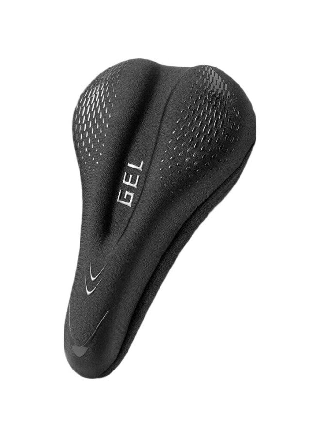 Move Iron Bicycle Seat Cover, Thickened Silicone Saddle Cover, Comfortable Foam Universal Cover For Mountain And Road Bikes, Black - Image 3