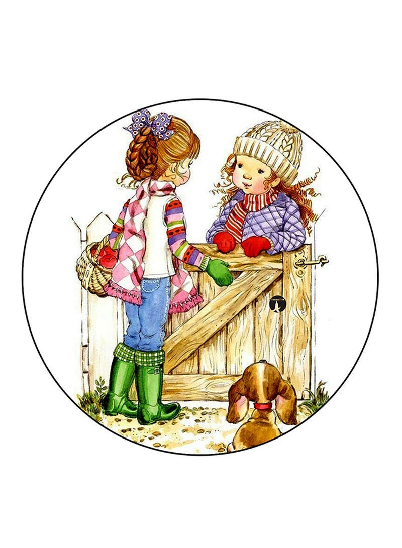 RKN Girls Printed Mouse Pad  Multicolour