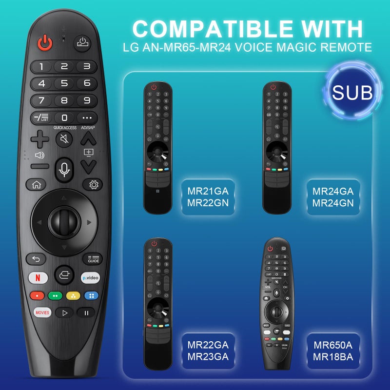 ENJOYLink Voice-Magic-for-LG-TV-Remote-Control-Replacement Compatible with LG Smart OLED Thinq Webos TVs for AKB75855501 AN-MR24gn MR23gn MR22gn MR21ga MR20ga - Image 2