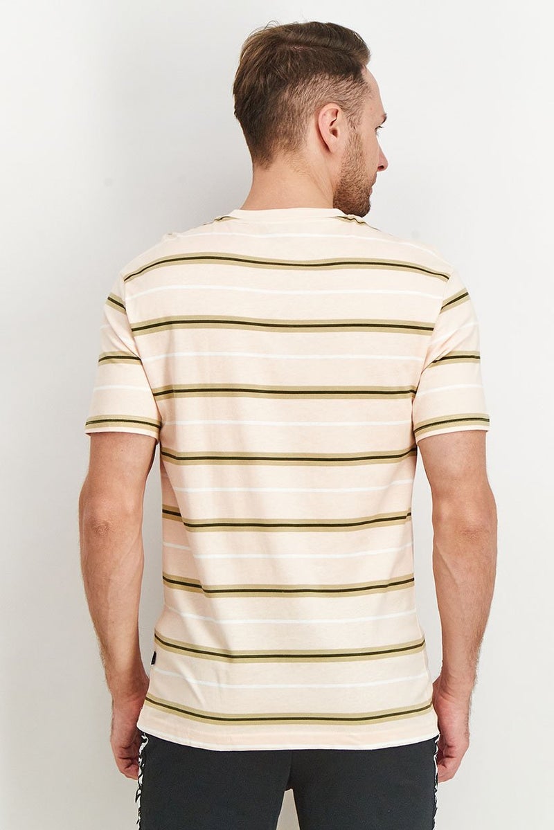 PUMA Men Relaxed Fit Short Sleeves Advanced Tee, Peach/Olive  - Image 4