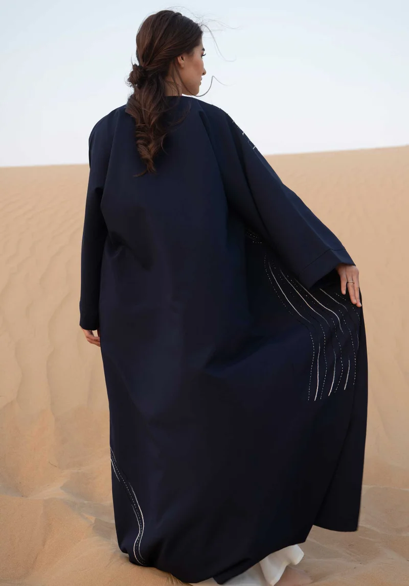 Moistreet  Embroidered Open Abaya for Women | Best Price UAE