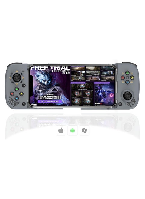 Megadream Mobile Game Controller Gamepad for iPhone iOS Android PC: Works with iPhone 15/14/13/12/11/X, iPad, Samsung Galaxy, TCL, Tablet, Call of Duty, Minecraft - Directly Play