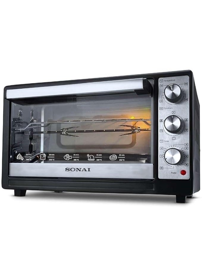 سوناي فرن سوناي - 5 مزاج للطهي، مؤقت ميكانيكي، 50 لتر - 2000 وات، MAR-5050 - Image 1