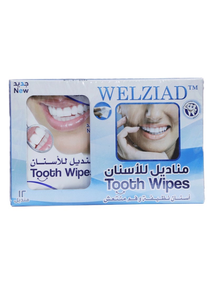 ولزياد - مناديل تنظيف الأسنان 12 منديل - Image 1