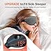 INNELO 3D Contoured Sleep Mask for Side Sleepers 100 Light Blocking Sleeping Mask for Men Women Soft No Pressure on Eyes Airplane Blindfold for Travel Night Eye Cover for Nap Yoga Grey - Image 4