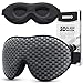 INNELO 3D Contoured Sleep Mask for Side Sleepers 100 Light Blocking Sleeping Mask for Men Women Soft No Pressure on Eyes Airplane Blindfold for Travel Night Eye Cover for Nap Yoga Grey - Image 1