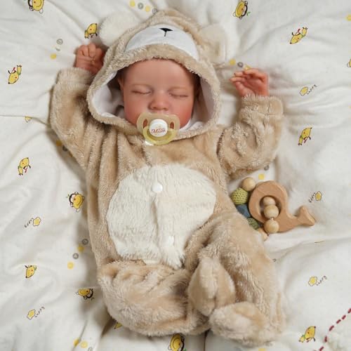 BABESIDE Lifelike Reborn Baby Dolls Boy - 17-Inch Baby Soft Body Realistic-Newborn Baby Doll Silicone Full Body Vinyl Real Life Baby Dolls with Toy Accessories - Image 3