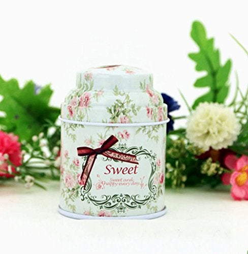 TooGet Elegant Metal Tinplate Empty Tins, Shabby Chic Mini-boxes for DIY Candles, Dry Storage, Spices, Tea, Candy, Party Favors, and Gifts (Cylinder 6-Pack) - Image 5