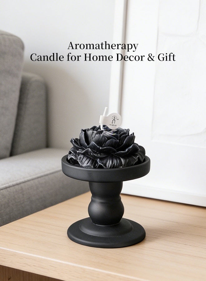 Dreamcatcher Blackberry & Basil Scented Peony Candle Gift Set, Handmade Natural Soy Wax Candle with Ceramic Holder, 7-Hour Burn Time, Luxury Aromatherapy Candle for Home Relaxation & Decor - Image 2