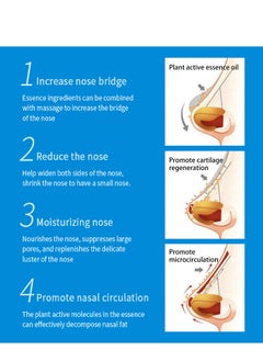 West&Month Nose Essential Oil Up Heighten Rhinoplasty Collagen Firming Moisturizing Perfect Nose Serum Reshape Natural Beauty Skin Care  - Image 5
