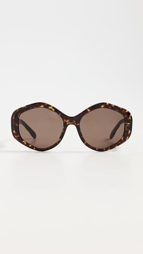 Tory Burch Women's 0TY7217U Round Sunglasses, Dark Tortoise, Brown, One Size - Image 2