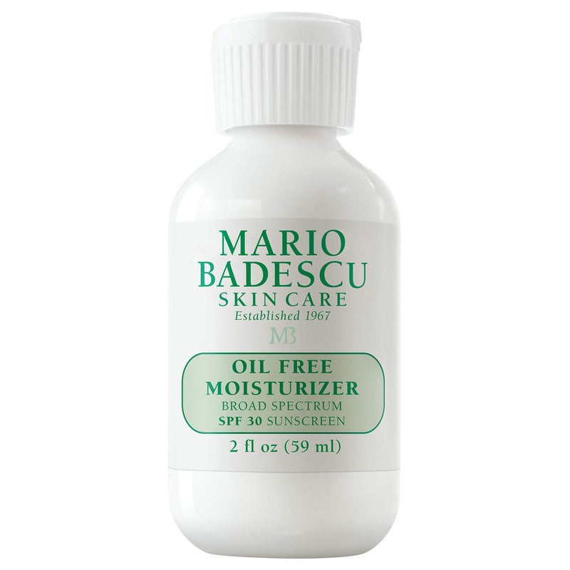 Mario Badescu Oil Free Moisturizer with Broad Spectrum SPF 30 Face Sunscreen for Combination, Oily & Sensitive Skin, Lightweight and Non-Greasy Formula with Green Tea & Aloe Vera, 2 Fl Oz - Image 1