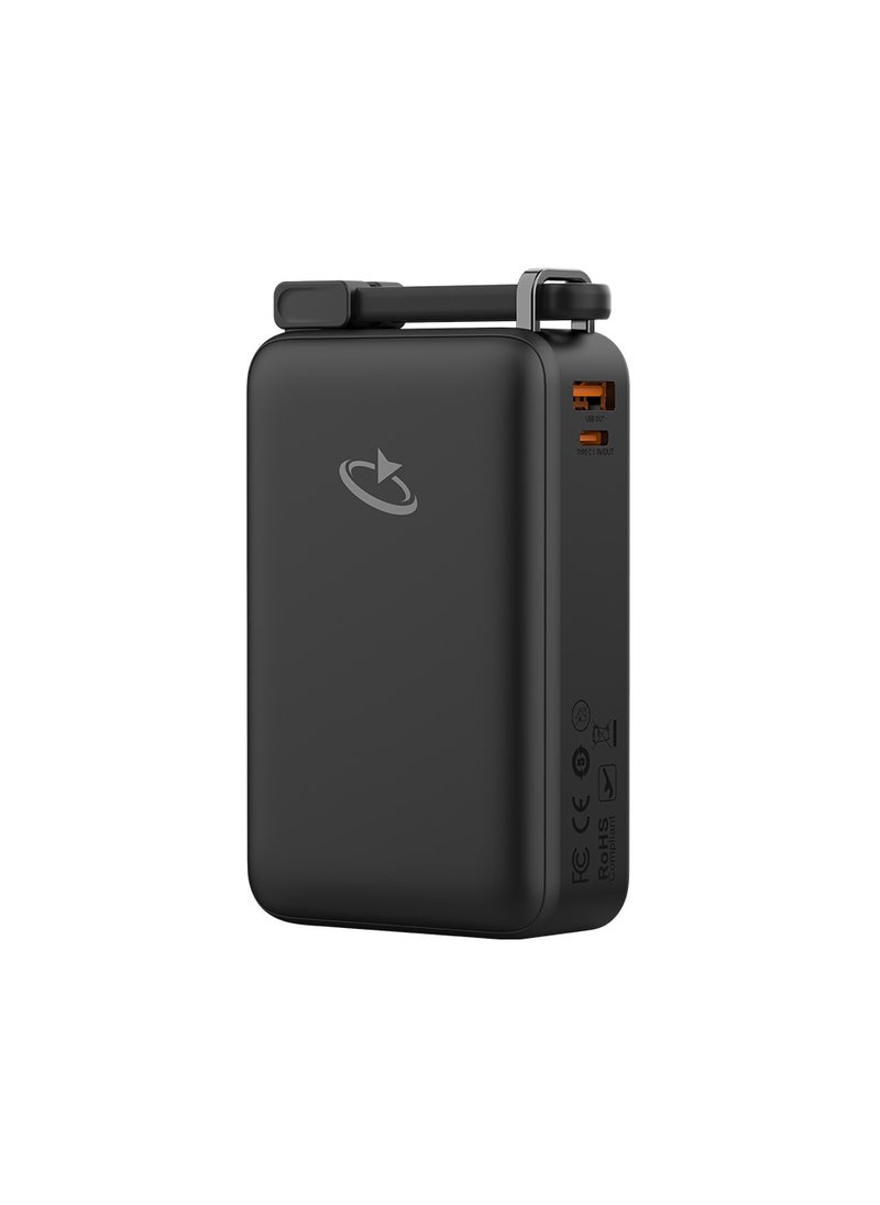 Goaltage PB02 UltraCharge 20K Power Bank 67W with Dual Built-in USB-C Cable and Mini Display  - Image 3