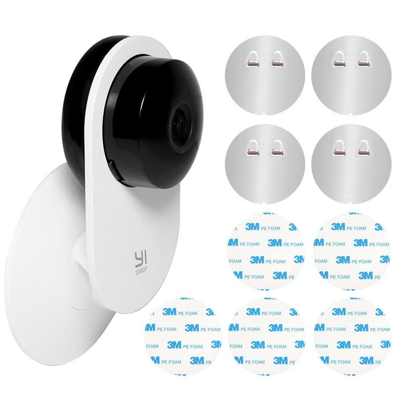 TAICHIPANDA 4 Pack Indoor Wall Mount for Yi Home Security Camera, No Punching, Extremely Simple Installation (Camera is NOT Included) - Image 1