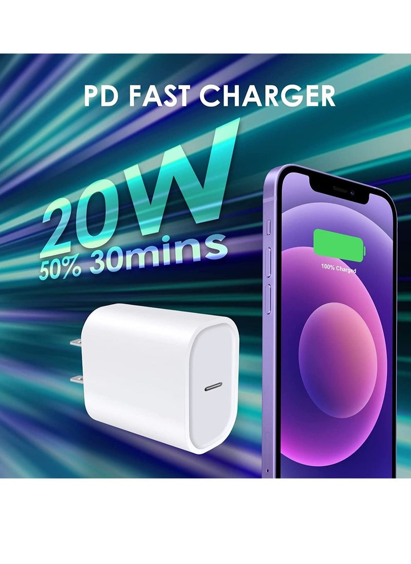 ELTRAZONE - iPhone Charger USB-C Power Adapter : 20W USB C Wall Charger, Fast Charging Type C Chargers Block Compatible with iPhone 14/13/12/11/Ipad/Ipad Pro - Image 1