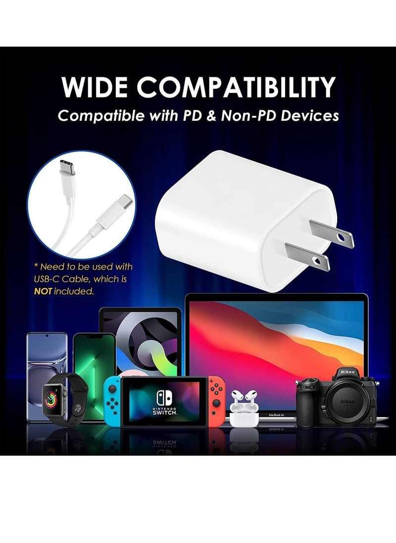 ELTRAZONE - iPhone Charger USB-C Power Adapter : 20W USB C Wall Charger, Fast Charging Type C Chargers Block Compatible with iPhone 14/13/12/11/Ipad/Ipad Pro - Image 1