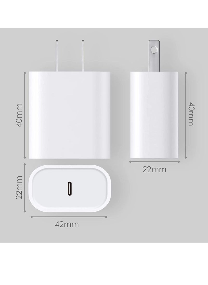 ELTRAZONE - iPhone Charger USB-C Power Adapter : 20W USB C Wall Charger, Fast Charging Type C Chargers Block Compatible with iPhone 14/13/12/11/Ipad/Ipad Pro - Image 1