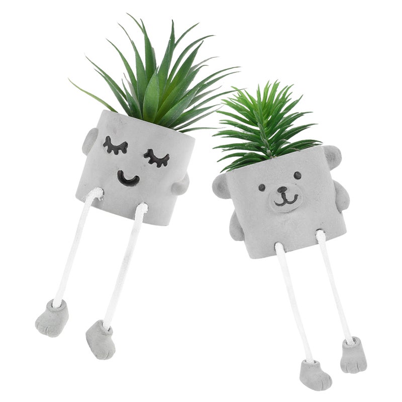 🌱 نباتات اصطناعية مزروعة للزينة للمكتب وغرفة النوم والحمام ٢ قطع - Image 1