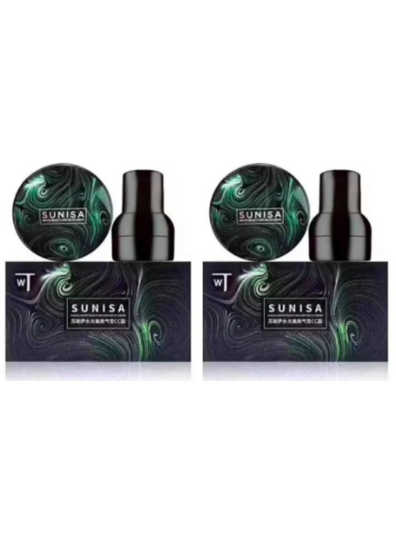 SUNISA Air Cushion Bb Cream Isolation Bb Nude Concealer Waterproof Matte Liquid Foundation For All Skin Types Cc Cream Full Coverage Concealer Cream 20G 1 Count - Image 1